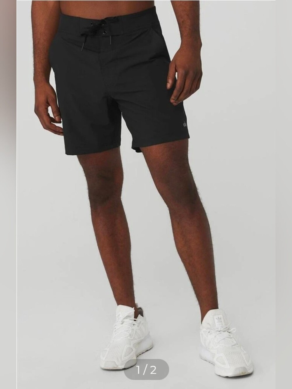 Alo Yoga Plow Board Shorts Black Men’s Size Small Performance Swim Hybrid
